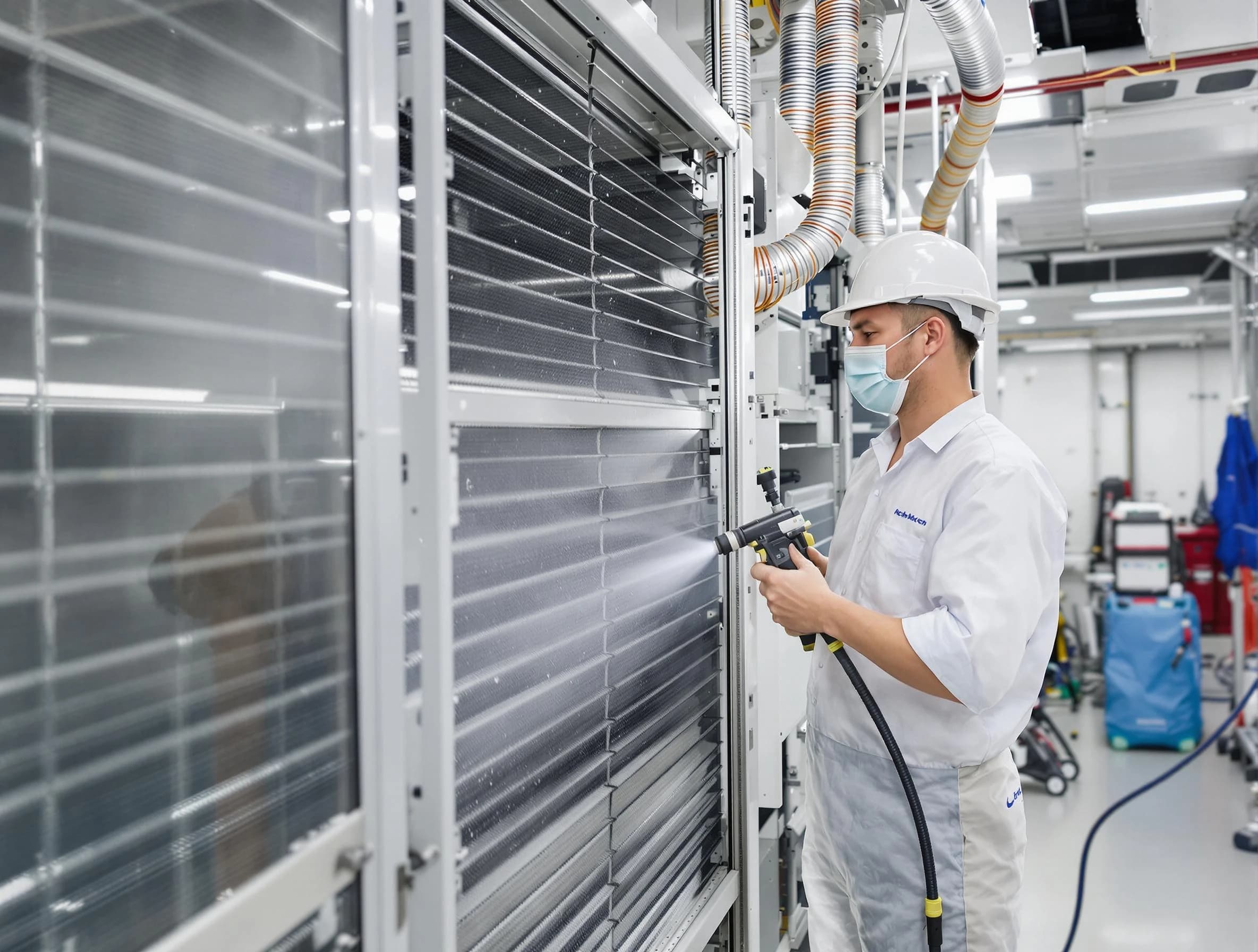 Professional AC coil cleaning by Pittsburgh Air Duct Cleaning in Pittsburgh