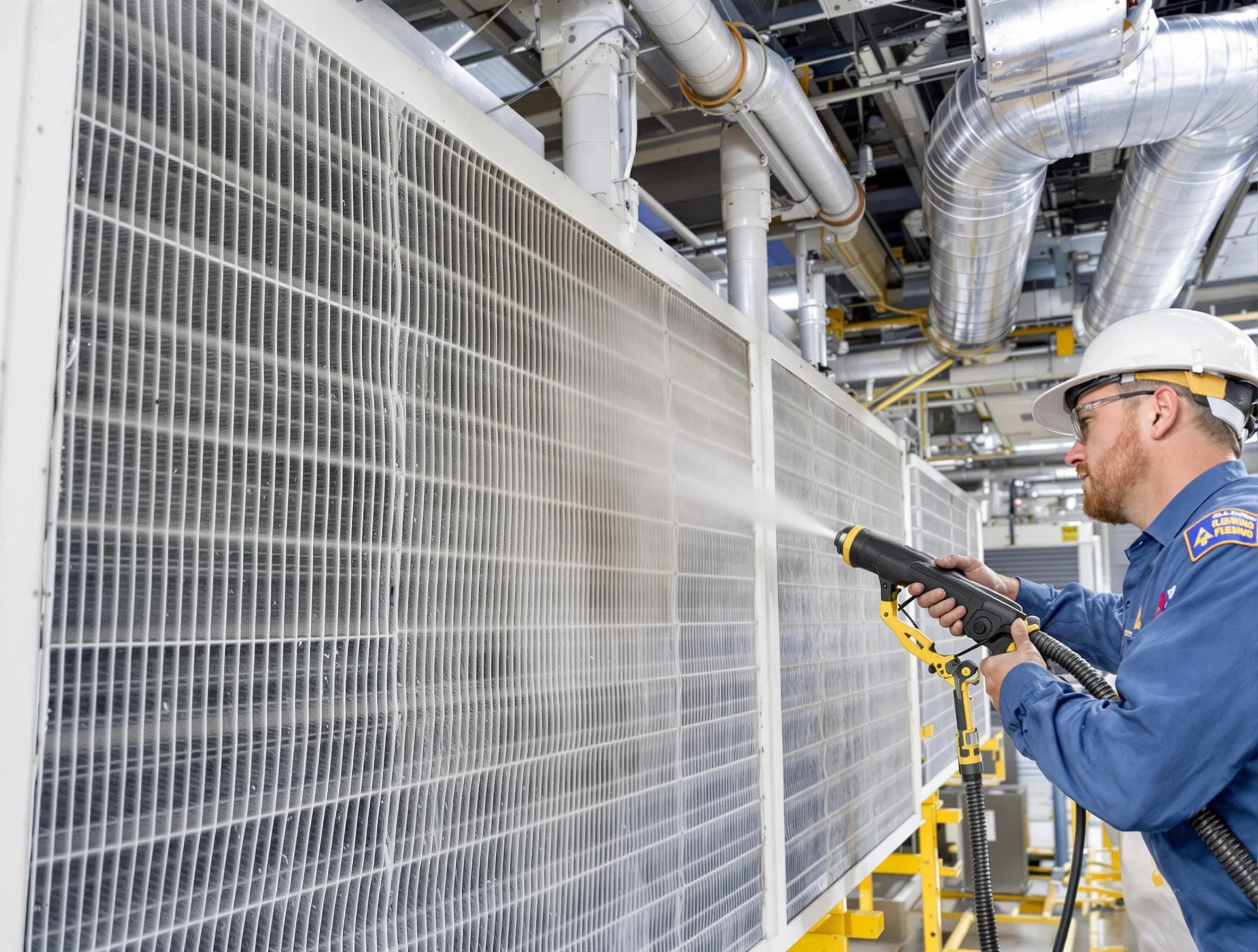 Professional commercial coil cleaning by Pittsburgh Air Duct Cleaning in Pittsburgh