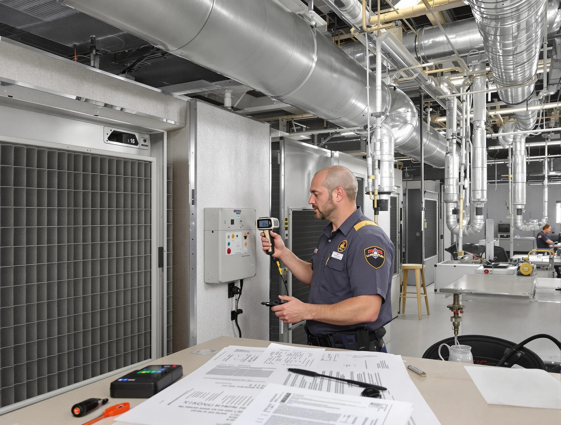 Professional filter system inspection by Pittsburgh Air Duct Cleaning in Pittsburgh